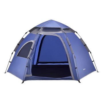 Tenda Pop Up 'Nybro' da Campeggio per 2-3 Persone, Incl. Borsa di Trasporto - Blu [pro.tec]