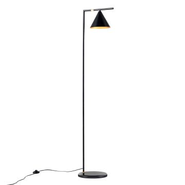 Lampada da Terra 'Leicester' Piantana in Metallo con Paralume a Cono - Altezza 160 cm - Vari Colori [lux.pro] 