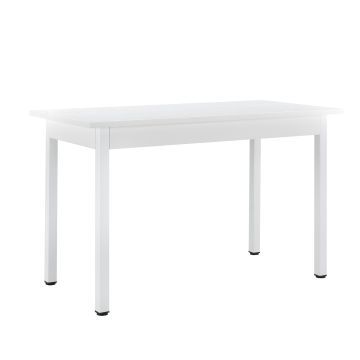 [en.casa] Tavolo da Pranzo Turku 120 x 60 cm 4 Posti Tavolo da Cucina MDF Acciaio