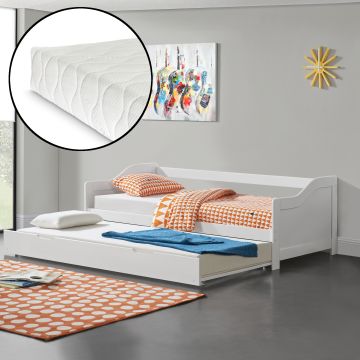 Divano con Secondo Letto Estraibile in vari colori + 2 Materassi 90 x 200 cm