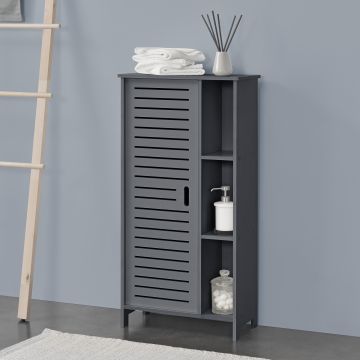 Armadietto da Bagno a Terra con Scomparti 96 x 48 x 24 cm Mobiletto da Stoccaggio Ripostiglio da Bagno con Sportello / Anta di Design - Vari Colori