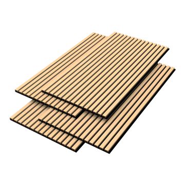 Set Vang di 4 Pannelli Fonoassorbenti Decorativi - Rovere NEU.HOLZ