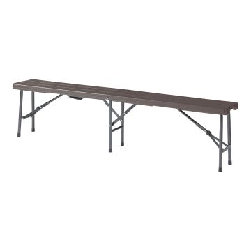 Panca Pieghevole Lillestrøm 180 x 25 x 43 cm Marrone Effetto Legno [en.casa]