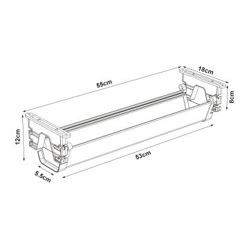 Raccogli Cavi Sotto Scrivania Skegness 55 x 18 x 12 cm pro.tec