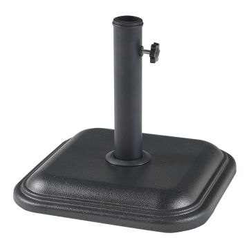 Piedistallo Biccari per Ombrellone Blocco di Cemento 35x35x4,5 cm Nero casa.pro