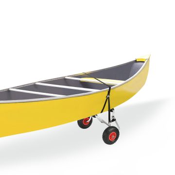 Carrello Pieghevole per Trasporto Kayak / Canoa Rimorchio in Alluminio a 2 Ruote Pneumatiche Cinghia di Fissaggio Incluso - Supporto Fino a 70 kg