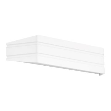 [lux.pro] Lampada da parete in un design moderno di metallo - bianco - 35x8x8 cm