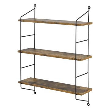 Scaffale da Parete Ösel a 3 Ripiani Regolabili 48 x 15 x 63.5 cm - Vari Colori [en.casa]