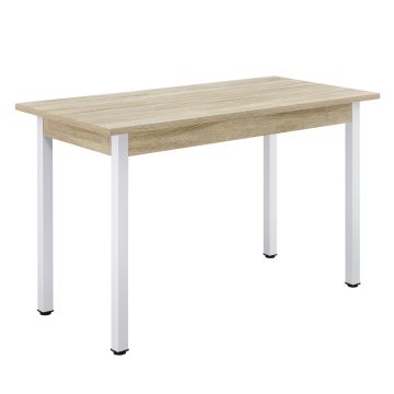 Tavolo da Pranzo Rettangolare con Gambe in Acciaio 120 x 60 cm Tavolo da Cucina fino a 4 Posti in Design Moderno - Vari Colori