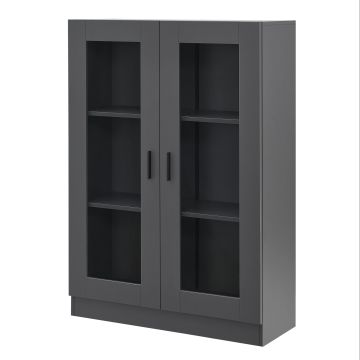 Mobile Vetrinetta Sorø Libreria a 2 Ante 115 x 80 x 31 cm - Vari Colori [en.casa] 