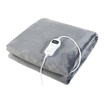 Coperta Riscaldante Archi Termocoperta Elettrica 200 x 150 cm Grigio Chiaro [en.casa]