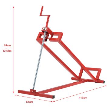 Sollevatore per Trattorini Tagliaerba / Tosaerba / Rasaerba / Quad Cric Meccanico in Acciaio per Manutenzione / Pulizia Carico Max. 400 kg