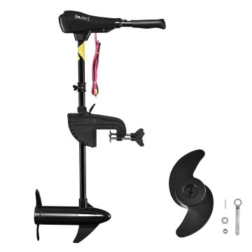 [in.tec] Motore barca fuoribordo elettrico 46 lbs - 20,9 kg - 12V  - 5/3 marcia - Elica di 2 lame 92cm