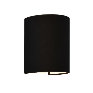 [lux.pro] Lampada da Parete con Paralume a Forma Semicilindrica in Tessuto, 1x E27 60W Lampada da Muro per Ingresso/Corridoio - Vari Colori