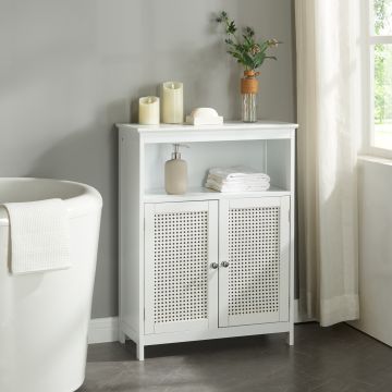 Armadietto da Bagno Karlsøy Bianco - Vari Modelli [en.casa]