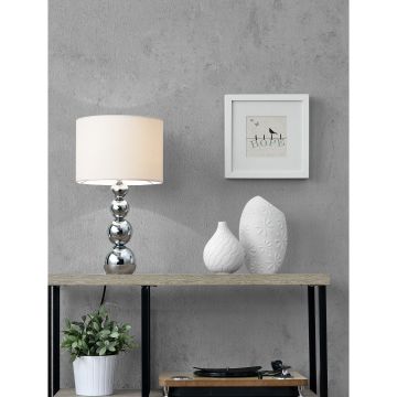 [lux.pro] Lampada da Tavolo 'Snow' (43cm x Ø 25cm)(1 x E14 Sockel) Lampada da Tavolo Lampada da Comodino Lampada da Scrivania