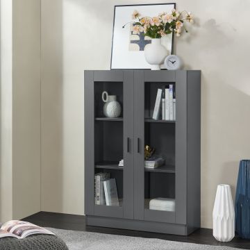 Mobile Vetrinetta Sorø Libreria a 2 Ante 115 x 80 x 31 cm - Vari Colori [en.casa] 