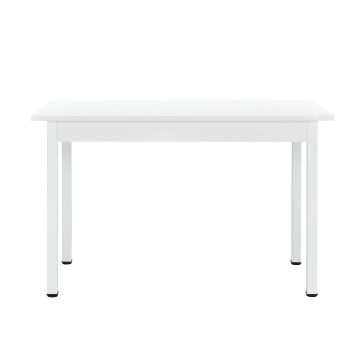 [en.casa] Tavolo da Pranzo Turku 120 x 60 cm 4 Posti Tavolo da Cucina MDF Acciaio