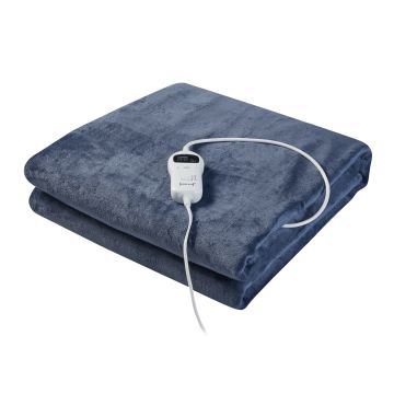 Coperta Riscaldante Archi Termocoperta Elettrica 180 x 130 cm Blu [en.casa]