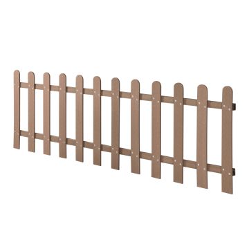 [neu.holz] Steccato per Giardino Recinzione WPC Legno Composito 200 x 60 cm con 12 Doghe