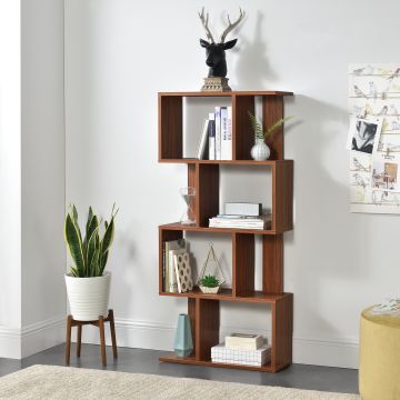 Libreria Brattahlid Scaffale da Terra 130x60x24 cm [en.casa]